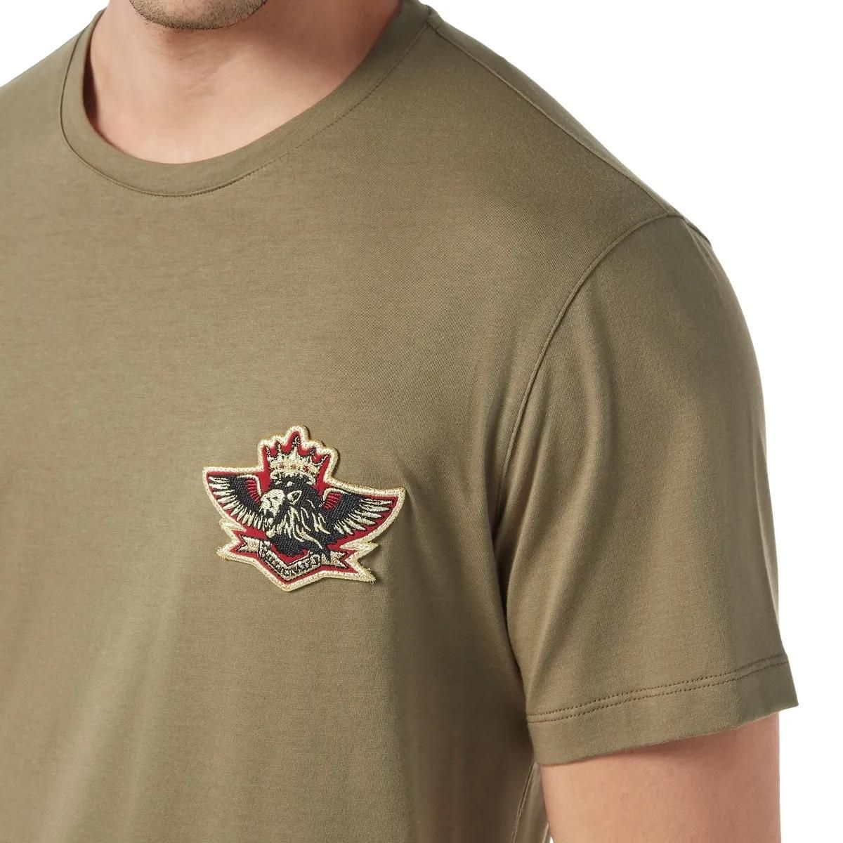 Besticktes Baumwolljersey T-Shirt