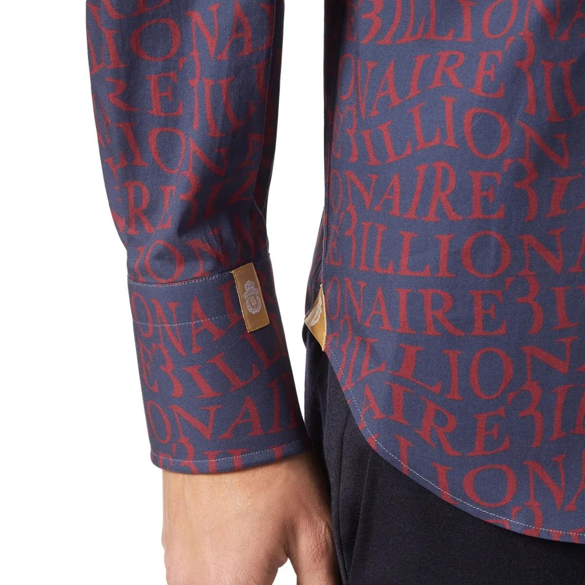 Langärmeliges Hemd mit Muster