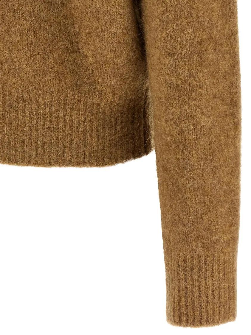 Lässiger Strickpolo-Pullover