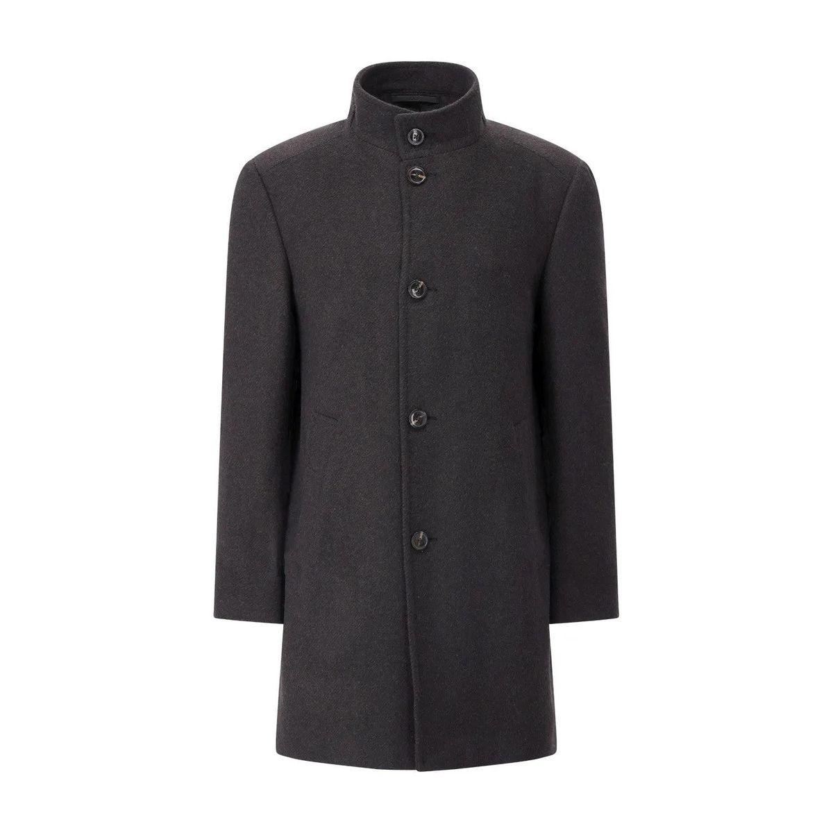 Eleganter Wollmantel mit Stehkragen