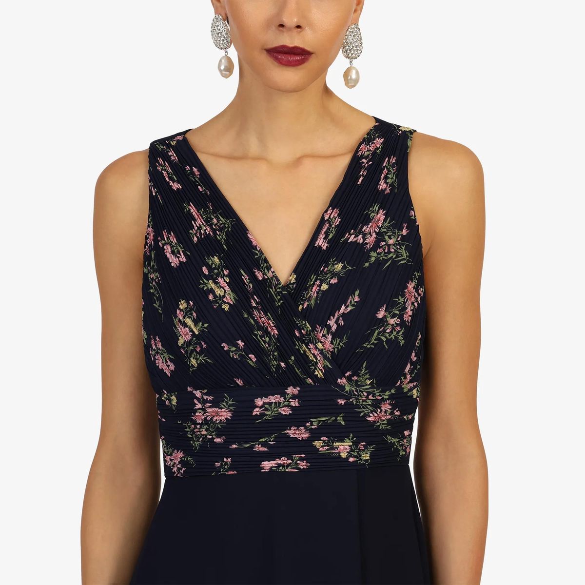 Elegantes Maxikleid mit Blumendruck