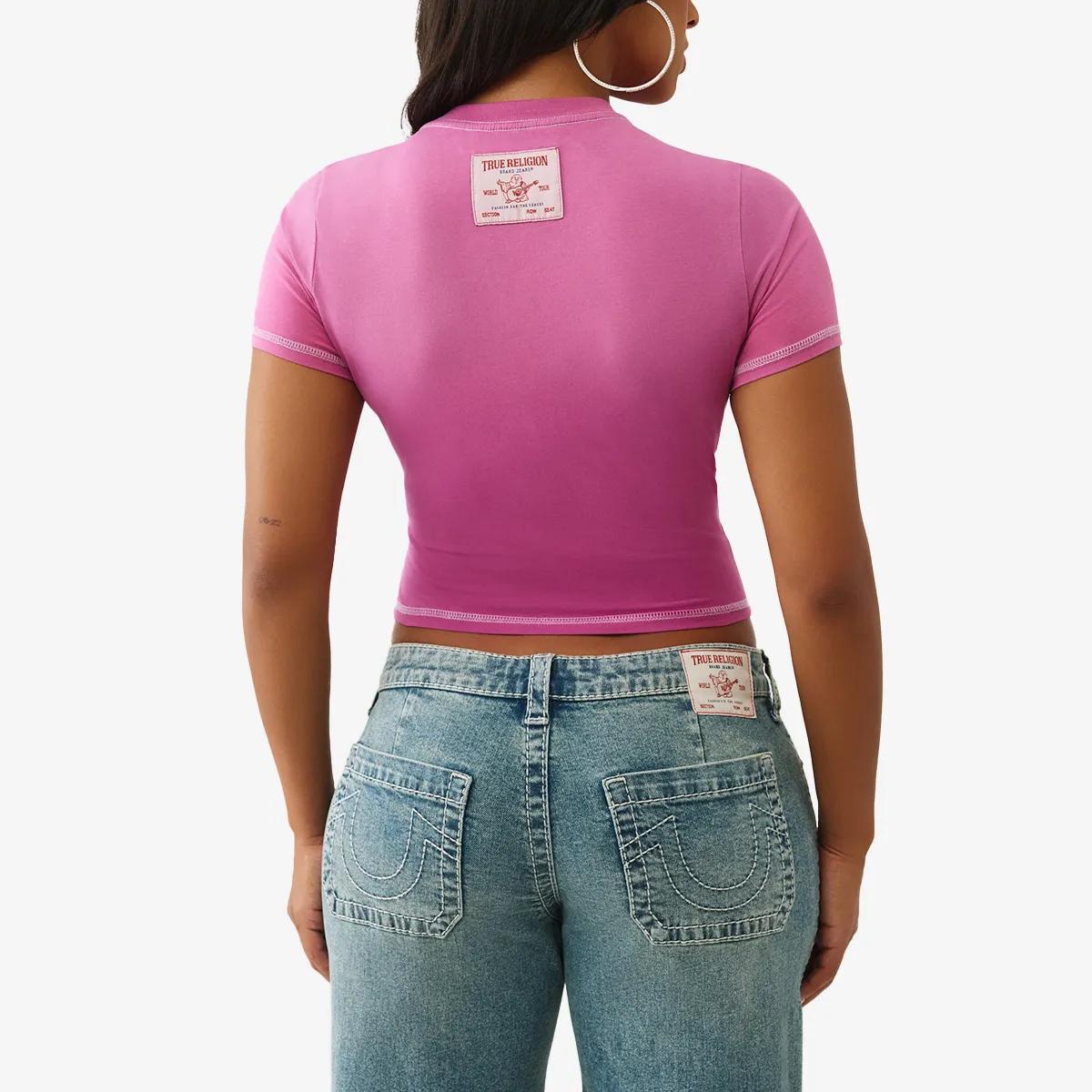 Kurzes Baby-T-Shirt mit Grafikdetails