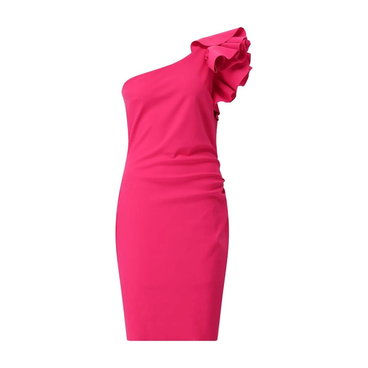 One-Shoulder Mini Kleid mit Rüschen