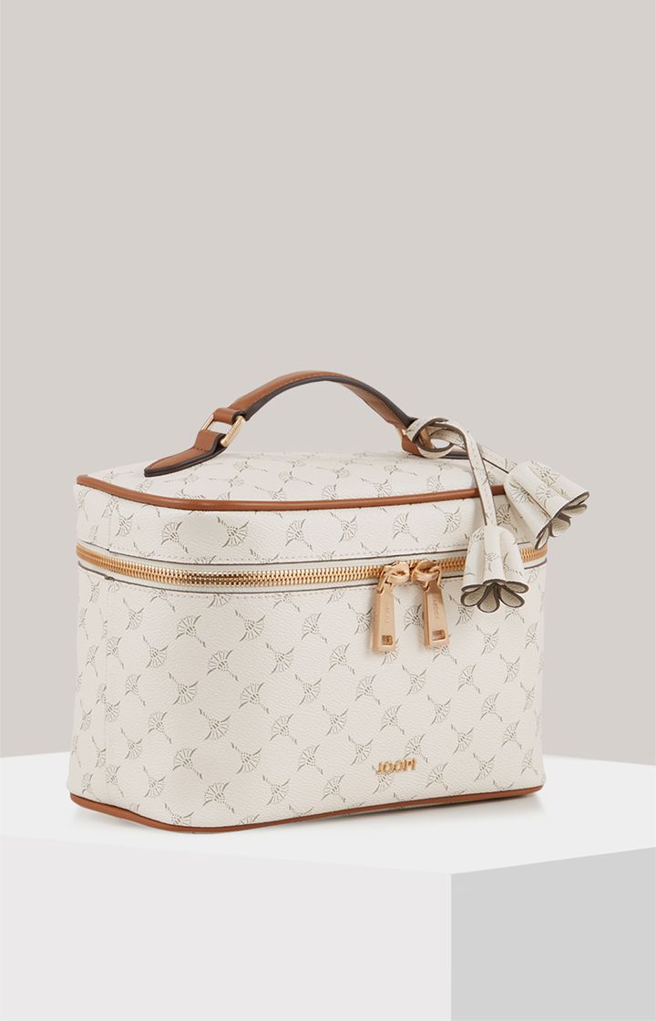 JOOP! Cortina Flora Offwhite Kosmetikkoffer mit Reißverschluss und Quasten