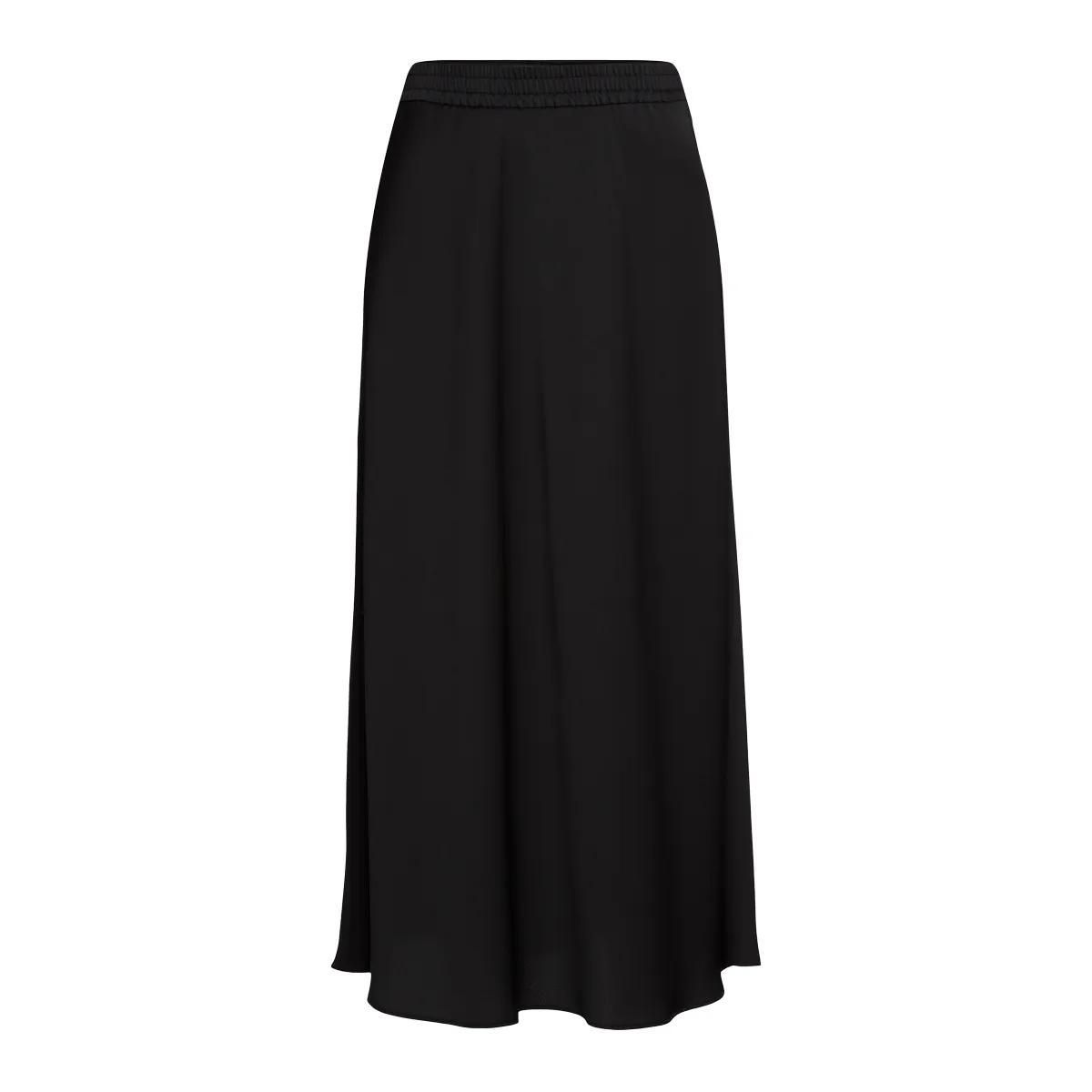Schwarzer Maxi-Rock mit Joggerbund