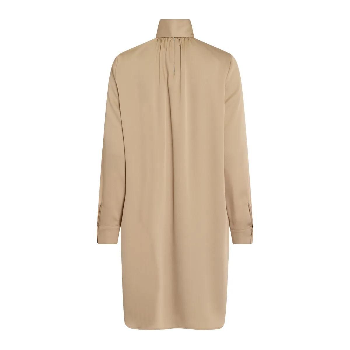 Elegantes Langarm-Minikleid mit Bindekragen
