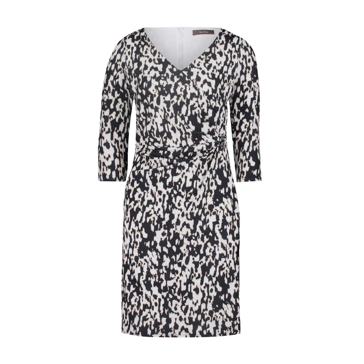 Jerseykleid mit Print und 3/4 Ärmeln