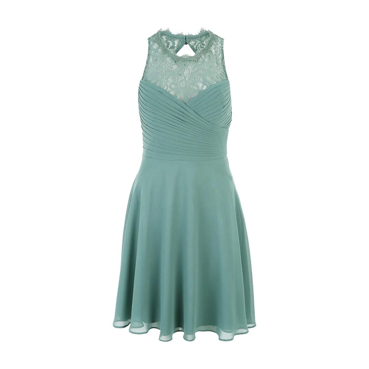 Elegantes Chiffon-Midikleid mit Spitze