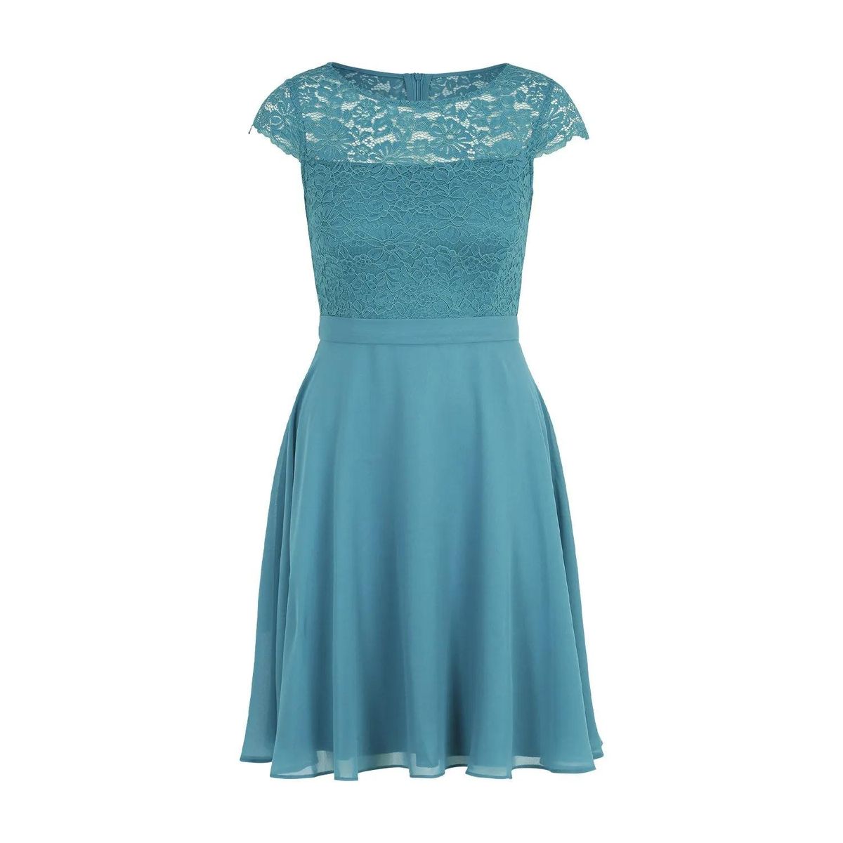 Elegantes Chiffonkleid mit Spitze