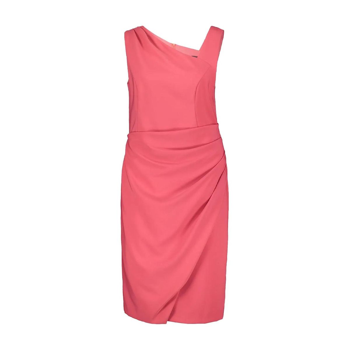 Asymmetrisches Cocktailkleid mit Raffungen