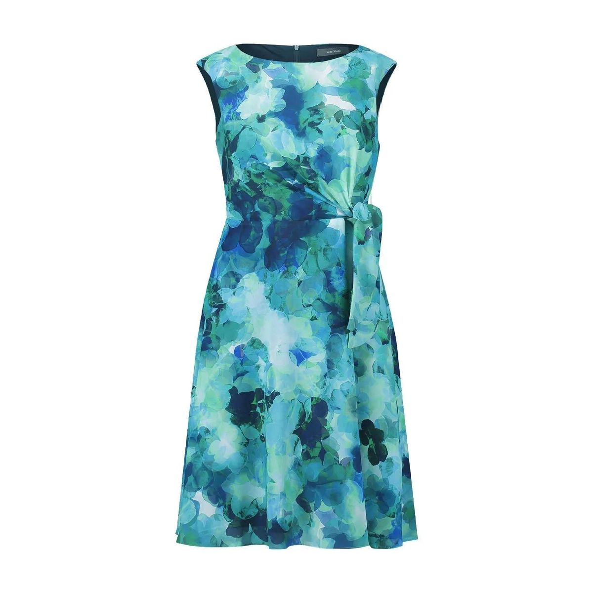 Cocktailkleid aus floralem Chiffon mit Bindeband