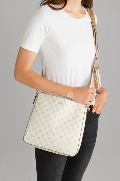 JOOP! Cortina Jasmina Schultertasche Offwhite mit Kornblumenmuster