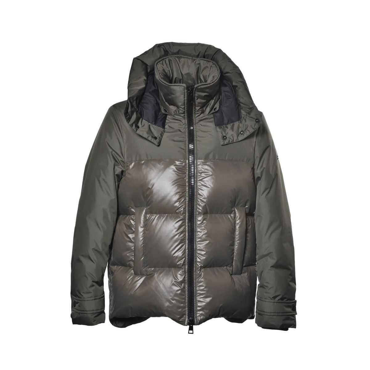 Kapuzen-Steppdaunenjacke