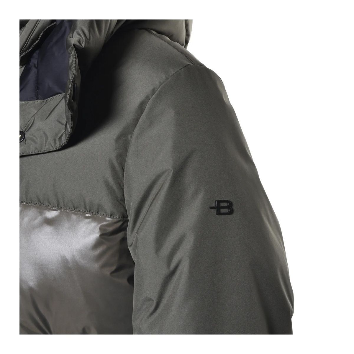 Kapuzen-Steppdaunenjacke