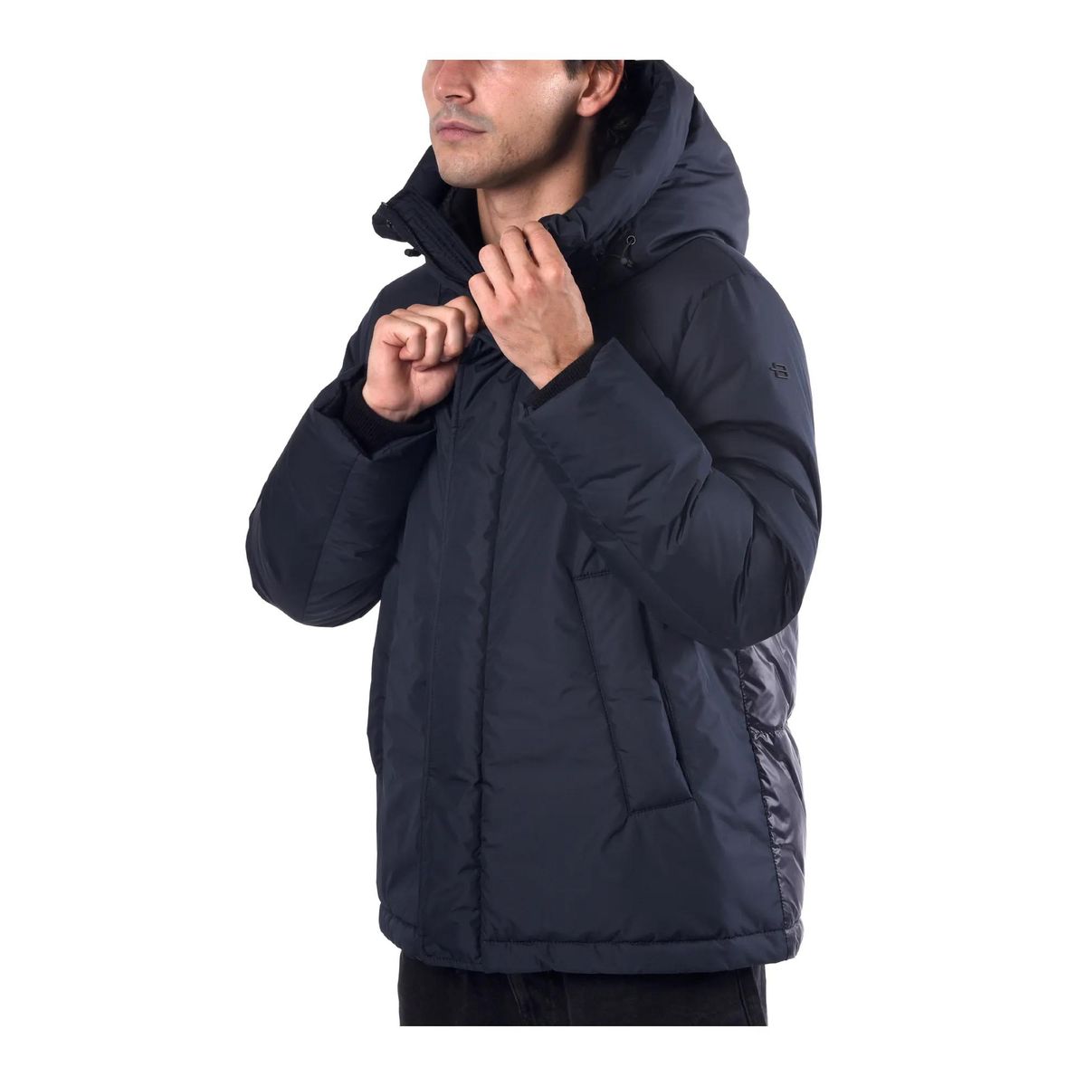 Kapuzen-Steppdaunenjacke