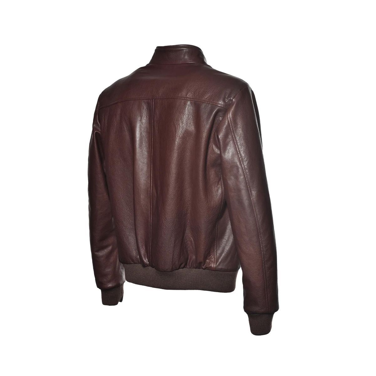 Klassische Leder Bomberjacke