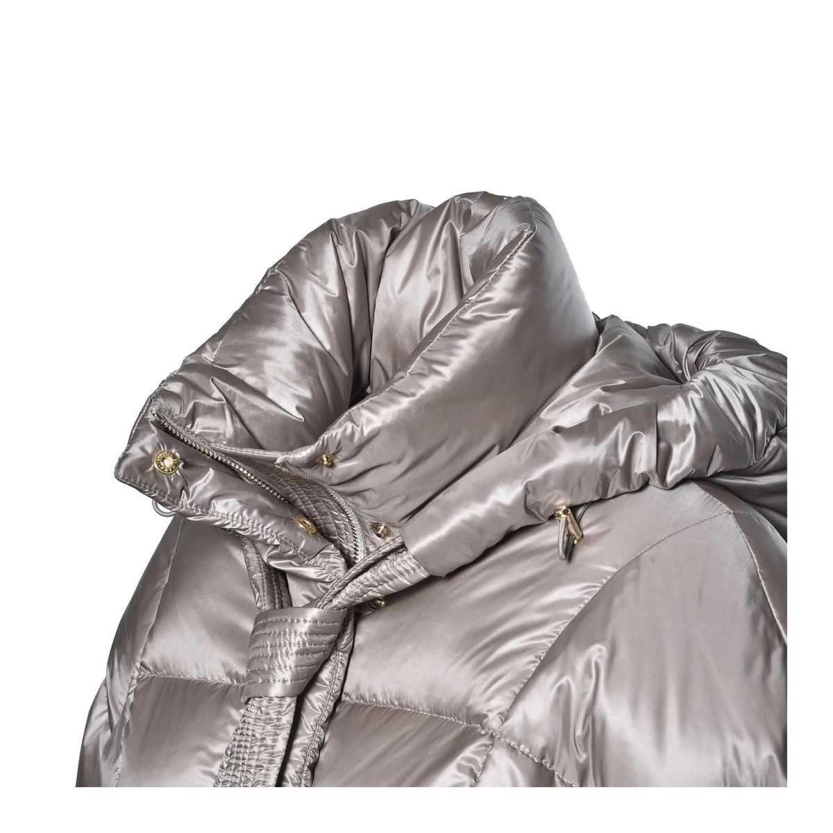 Gepolsterte Daunenjacke mit Kapuze