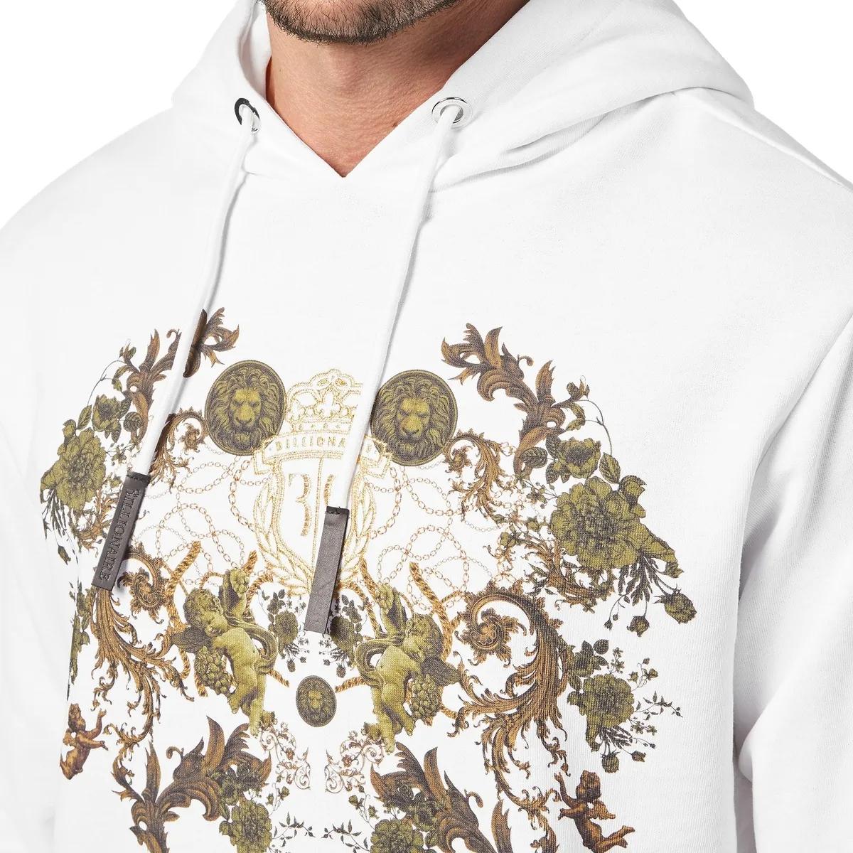 Baumwoll Hoodie mit Crest-Grafikprint