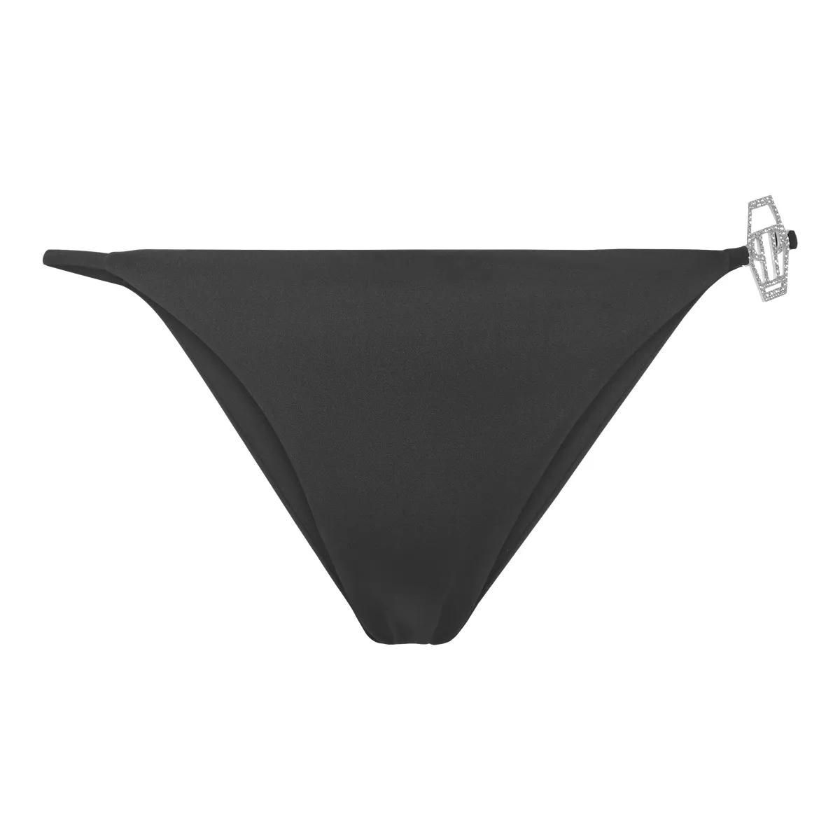 Schwarze String-Bikinihose