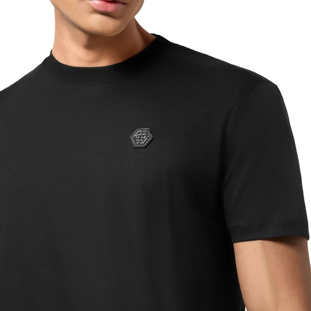 Klassisches Jersey-T-Shirt mit Rundhalsausschnitt