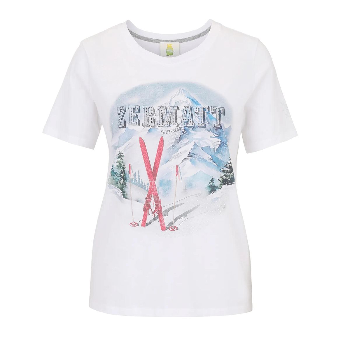 Baumwoll-T-Shirt mit Grafikprint