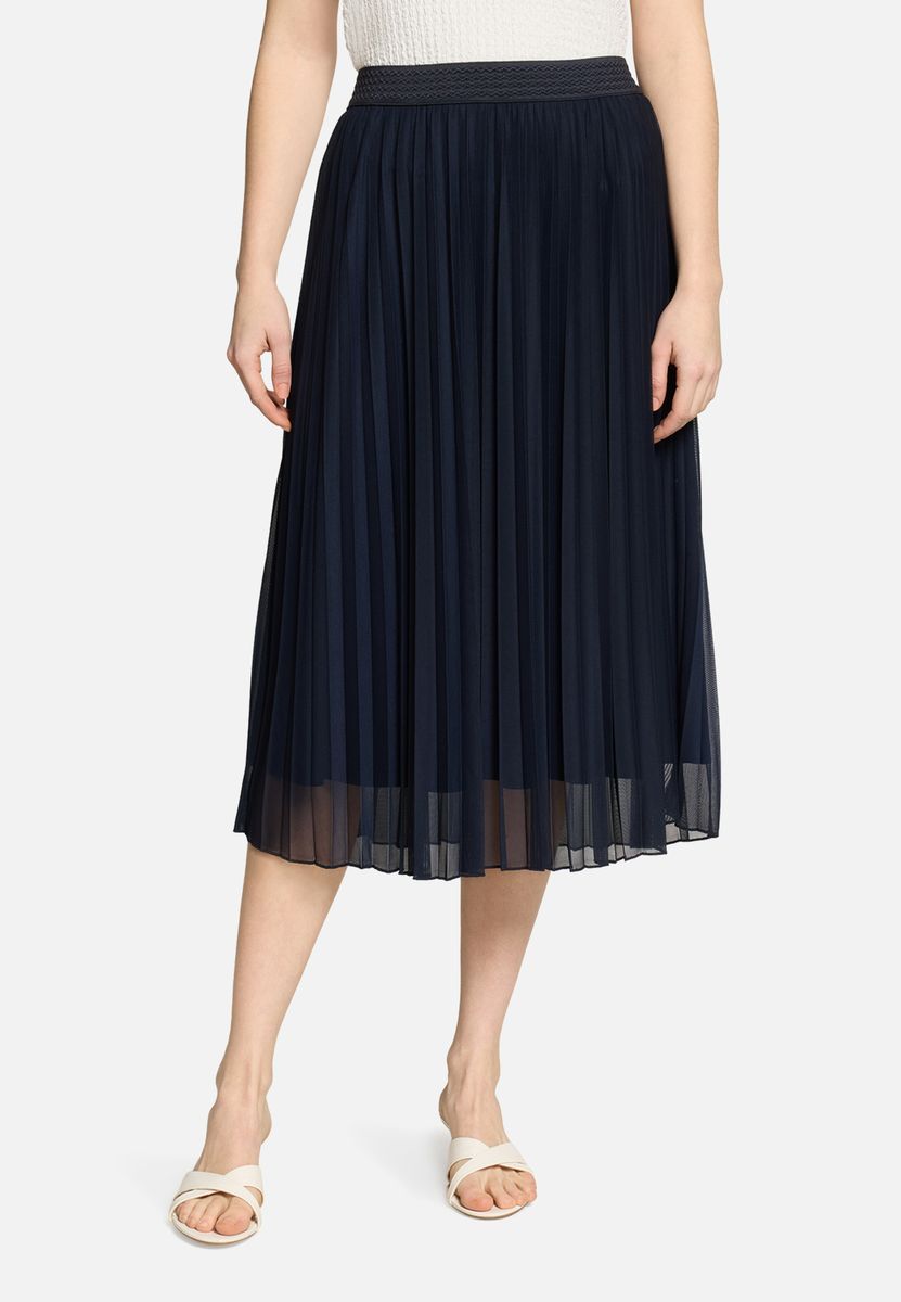 Eleganter Plissee-Midi-Rock