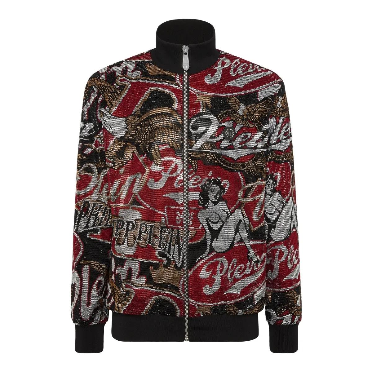 Verzierte Trainingsjacke mit Reißverschluss