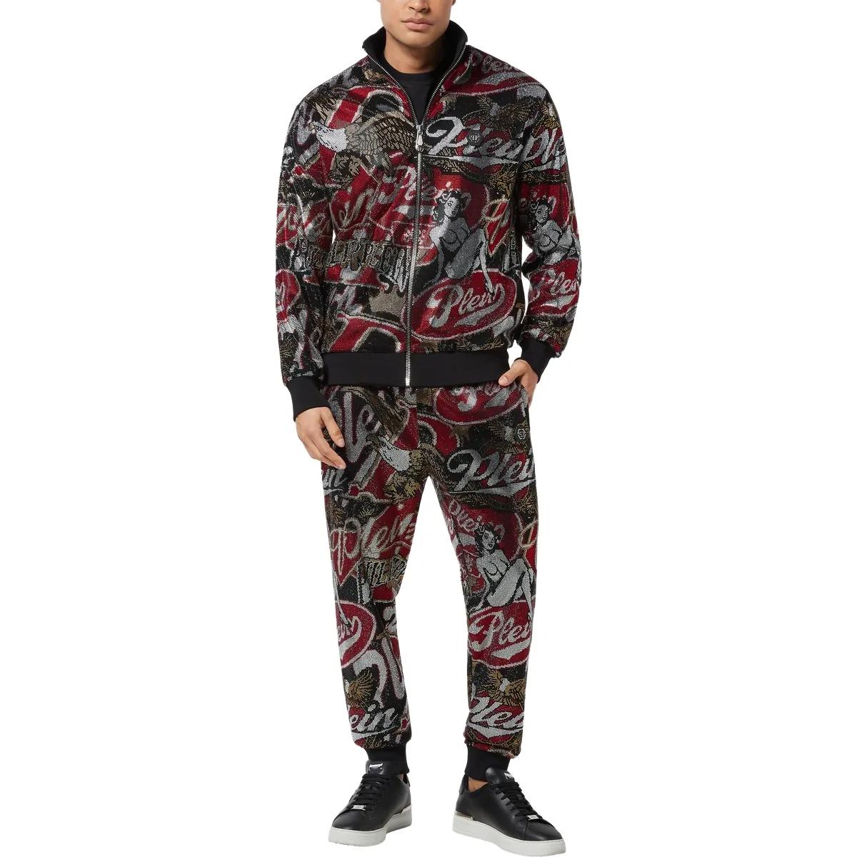 Verzierte Trainingsjacke mit Reißverschluss