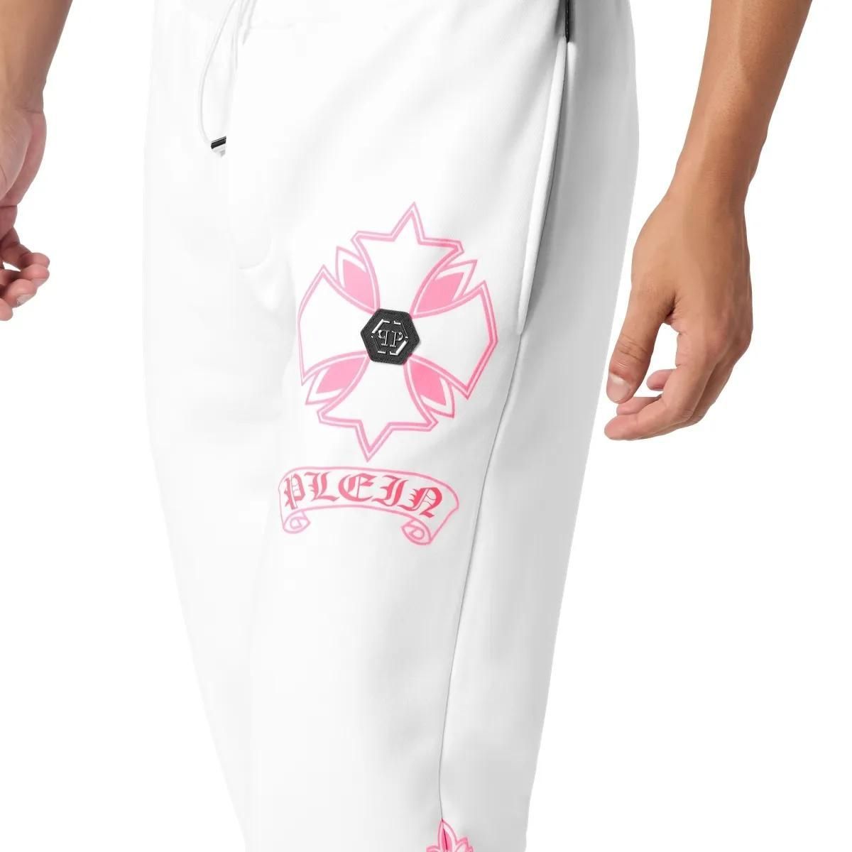 Relaxte Fleece-Jogginghose mit Print