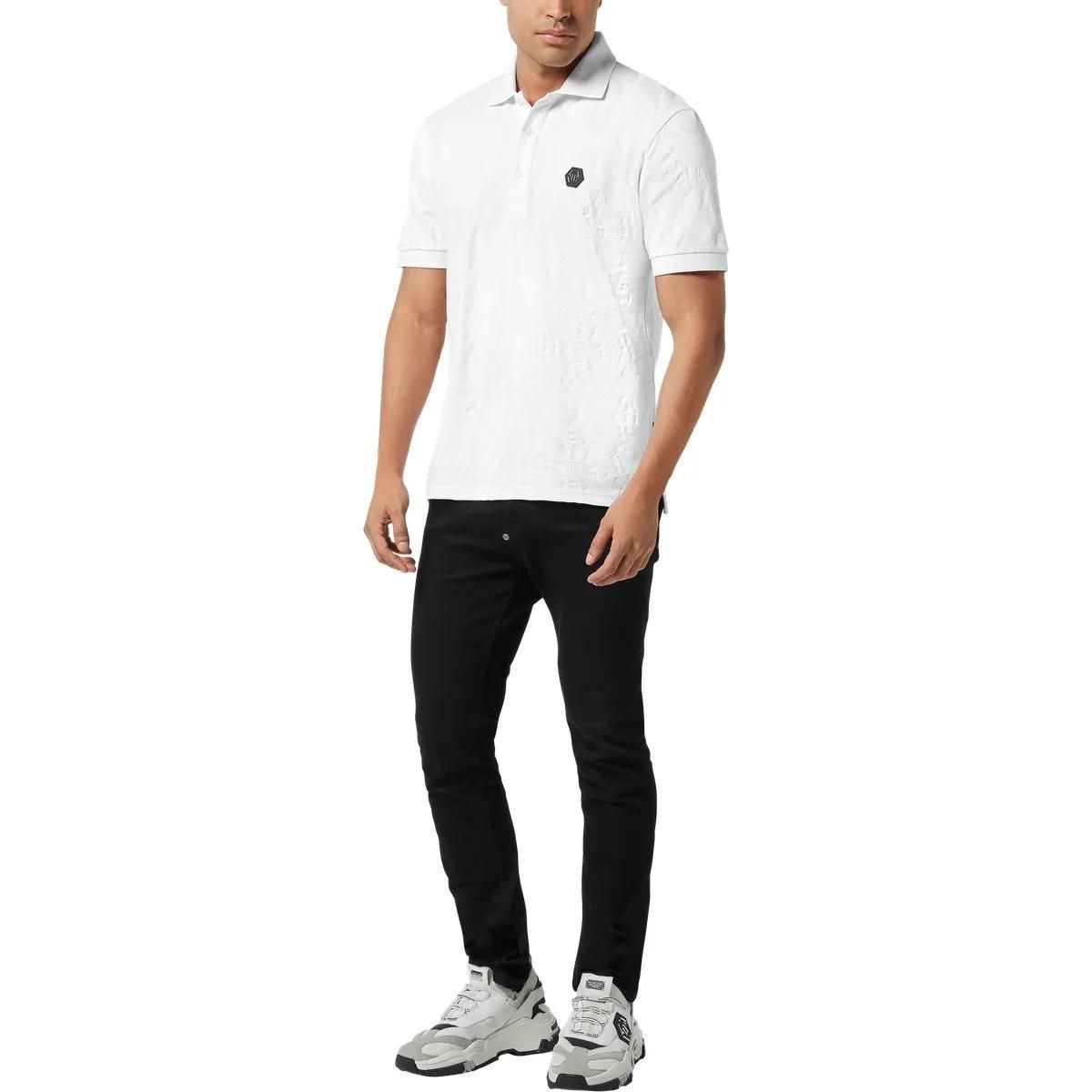Piqué-Poloshirt aus strukturierter Baumwolle
