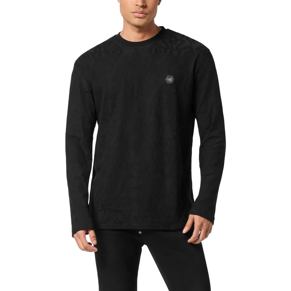 Langarmshirt mit Strukturmuster