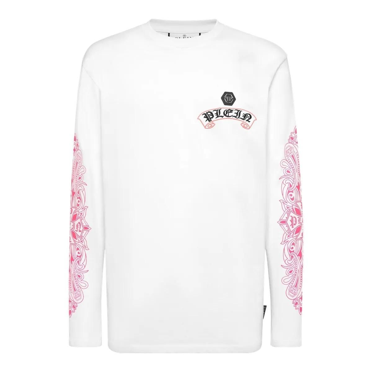 Langärmliges Baumwoll-T-Shirt mit Grafikprint