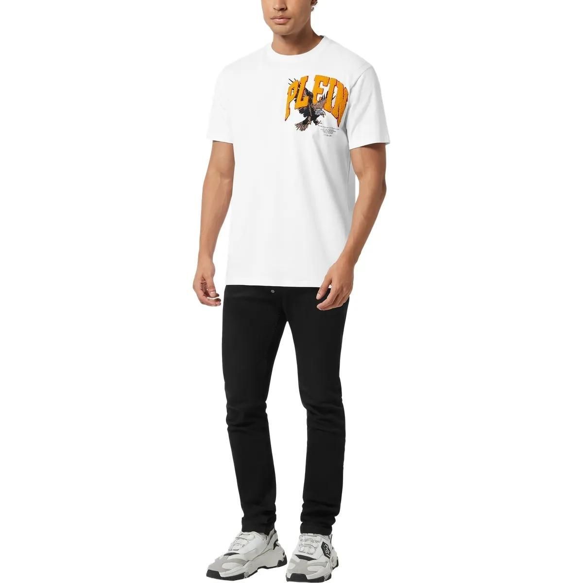 Grafik Adler Baumwoll T-Shirt