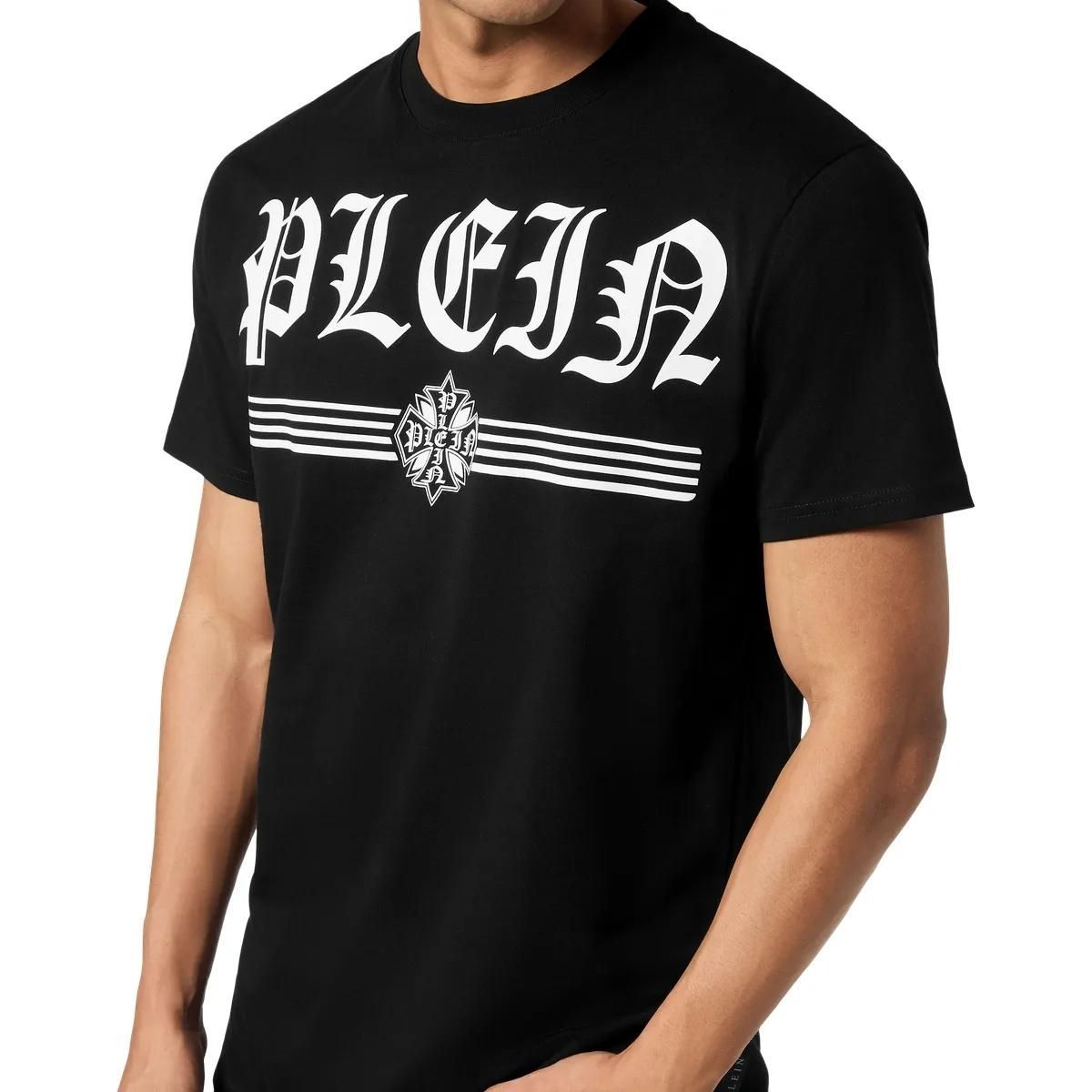 Gothic Plein T-Shirt mit Rundhalsausschnitt
