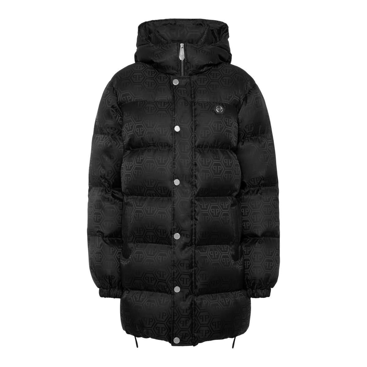 Monogramm Wattierter Daunenmantel