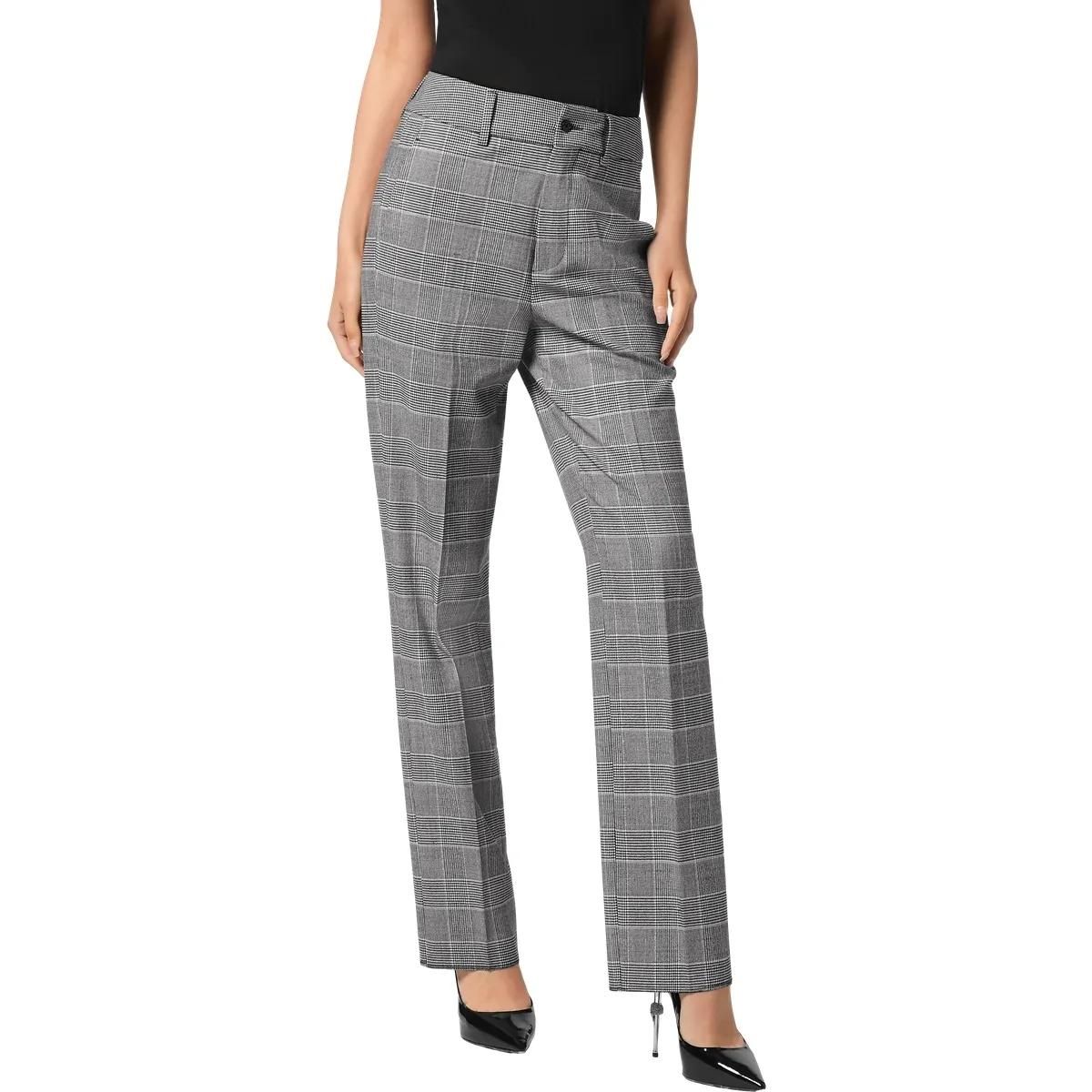 Prince of Wales Karomuster Gerade Hose