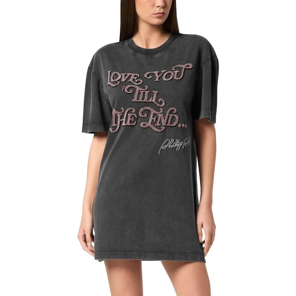 Damen T-Shirt Kleid mit Grafikprint