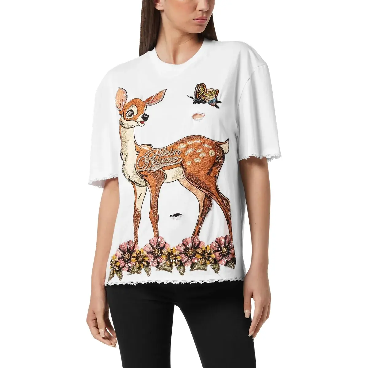 T-Shirt aus Baumwolljersey mit Grafikprint