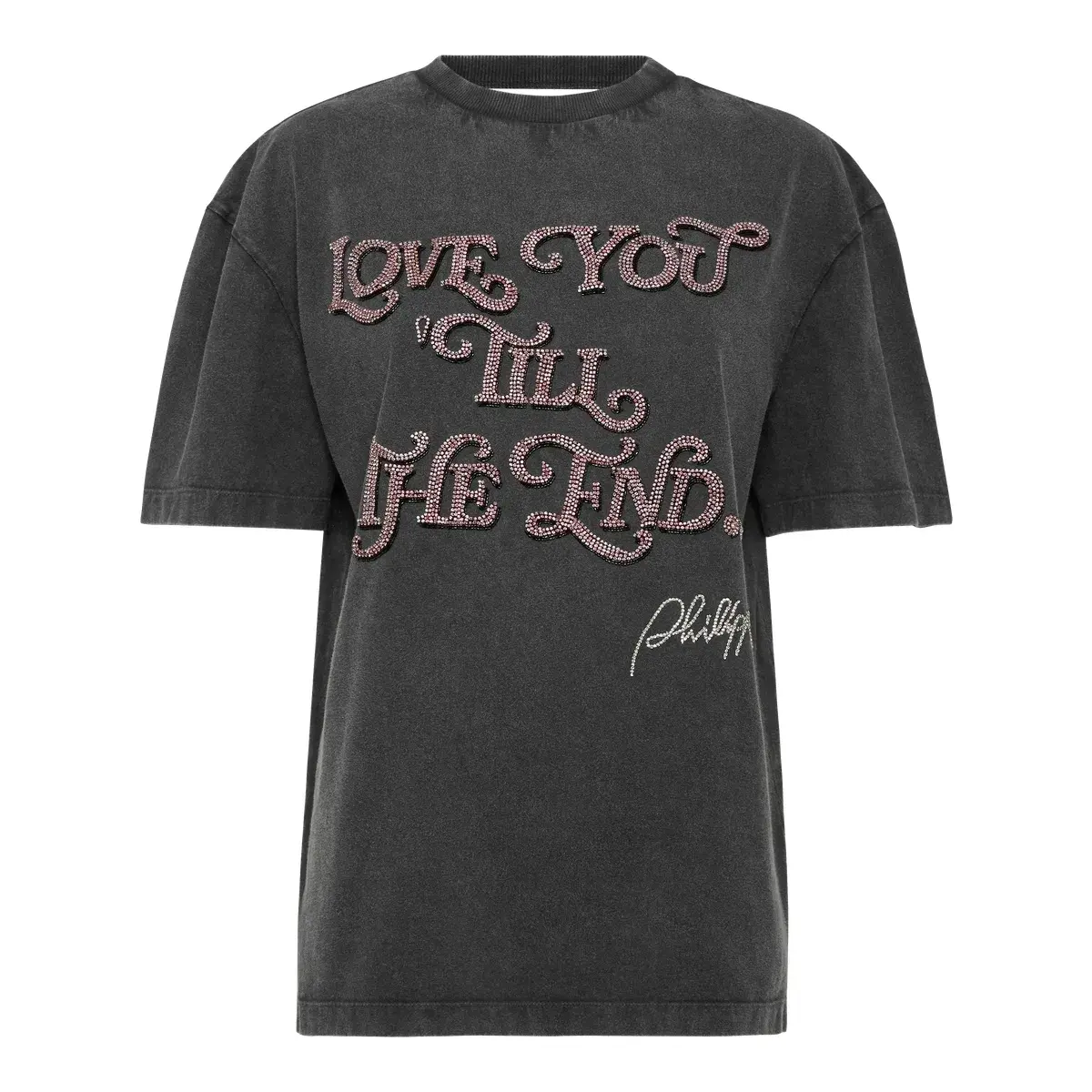 Love You Till the End Strass T-Shirt