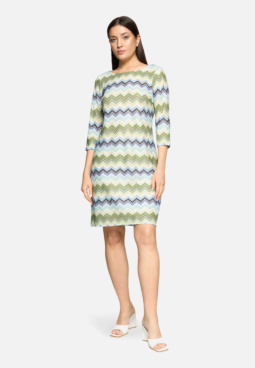 Etuikleid mit Zickzackmuster