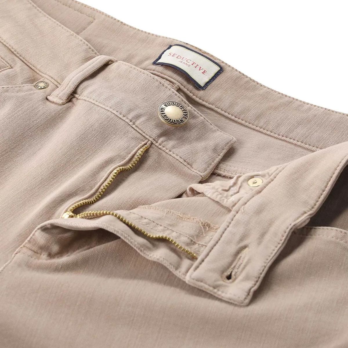 Rosa verkürzte Bootcut-Hose