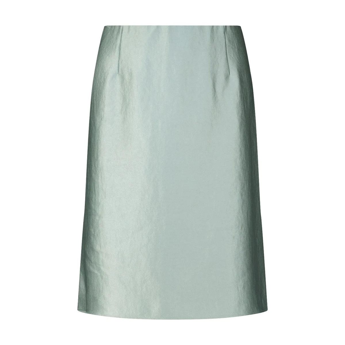 Satin A-Linien Midirock