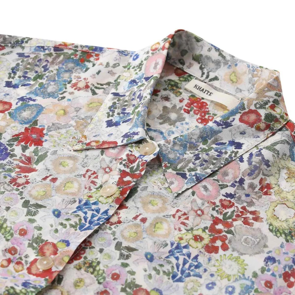 Elegante Seidenbluse mit Blumenmuster