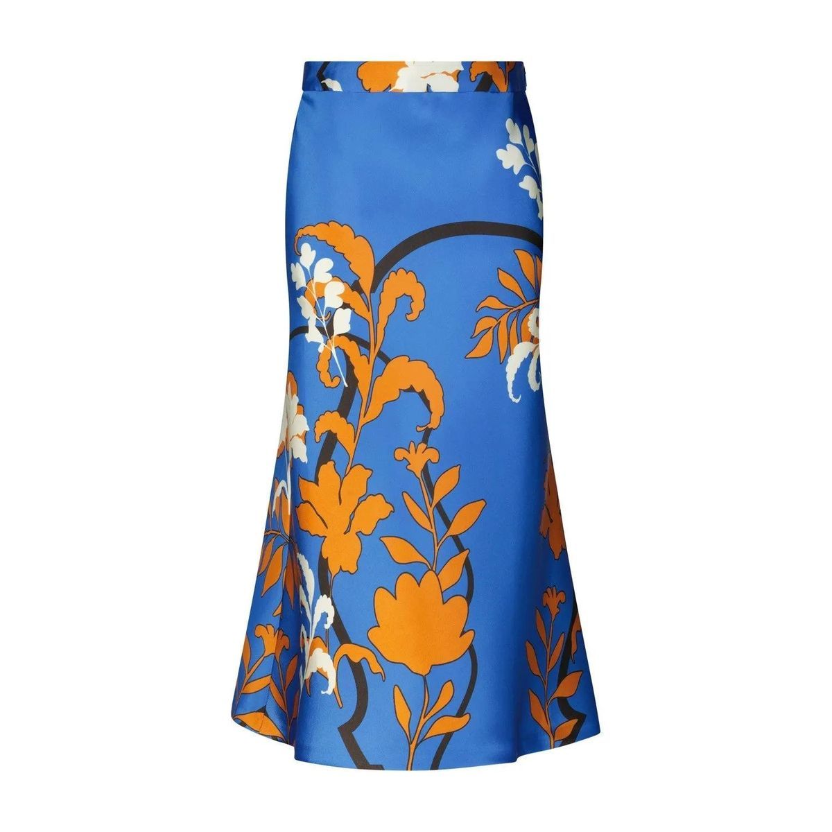 Eleganter Midirock mit Blumendruck