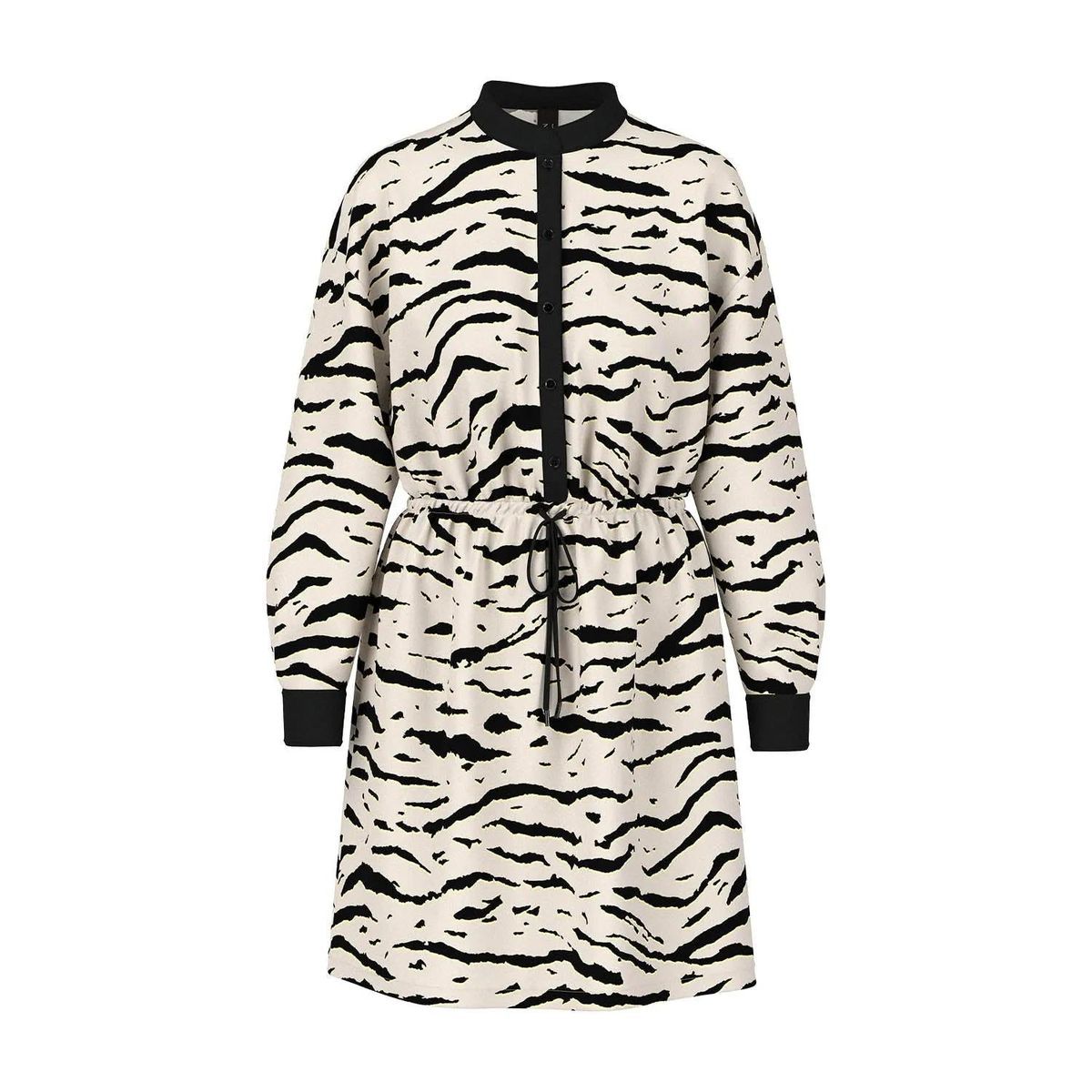 Hemdblusenkleid mit Animal-Print