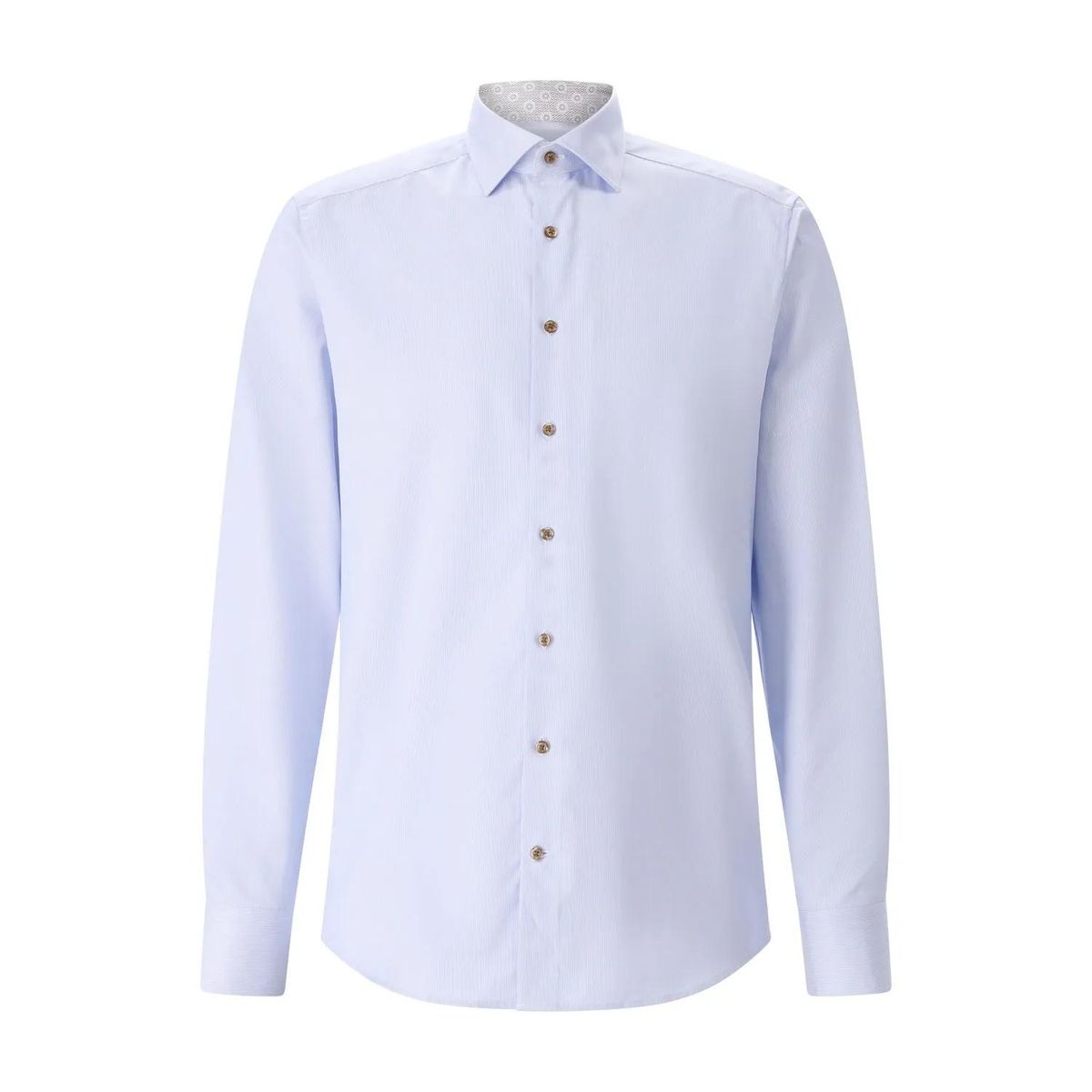 Slim Fit Gestreiftes Baumwollhemd