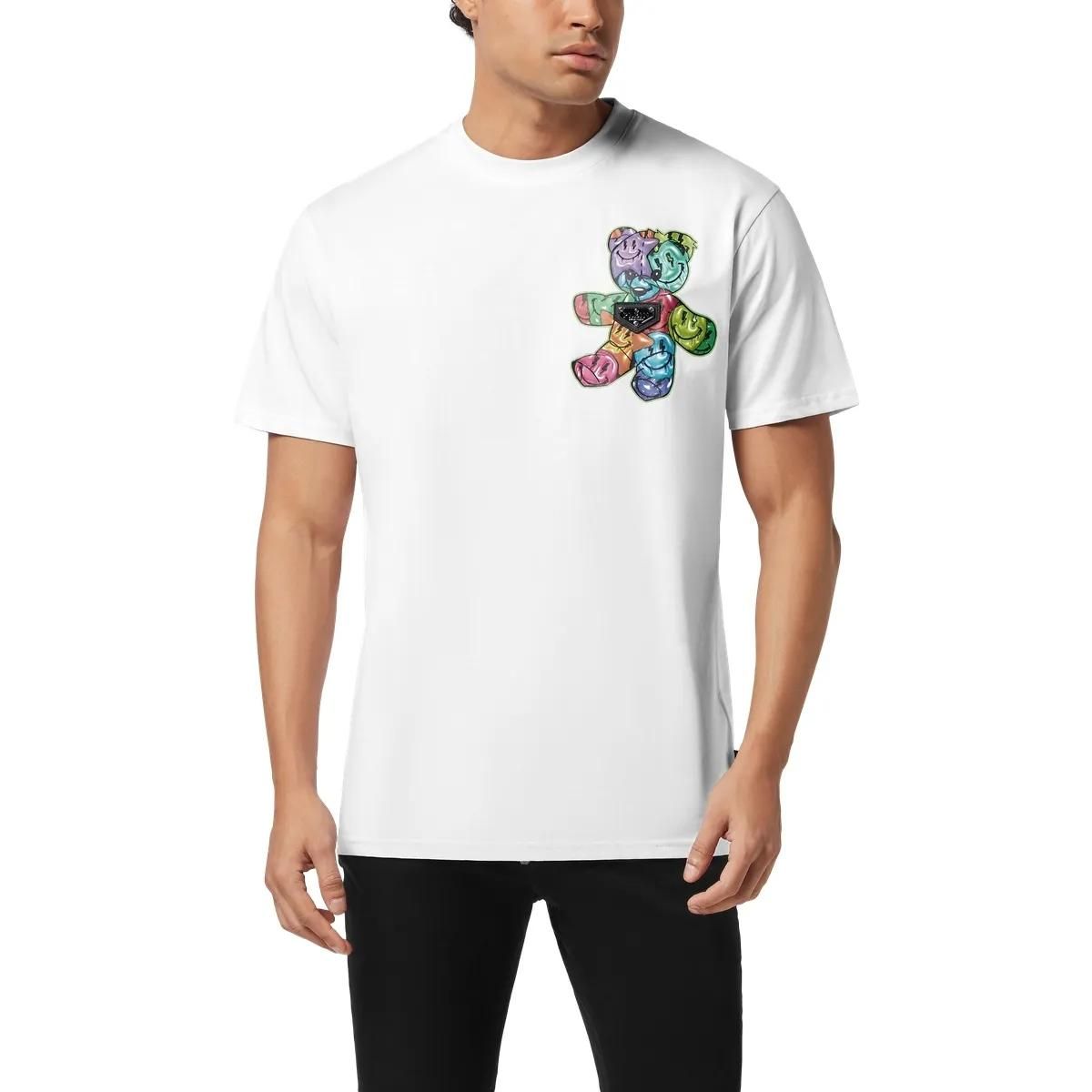 T-Shirt mit Teddy-Print und Rundhalsausschnitt
