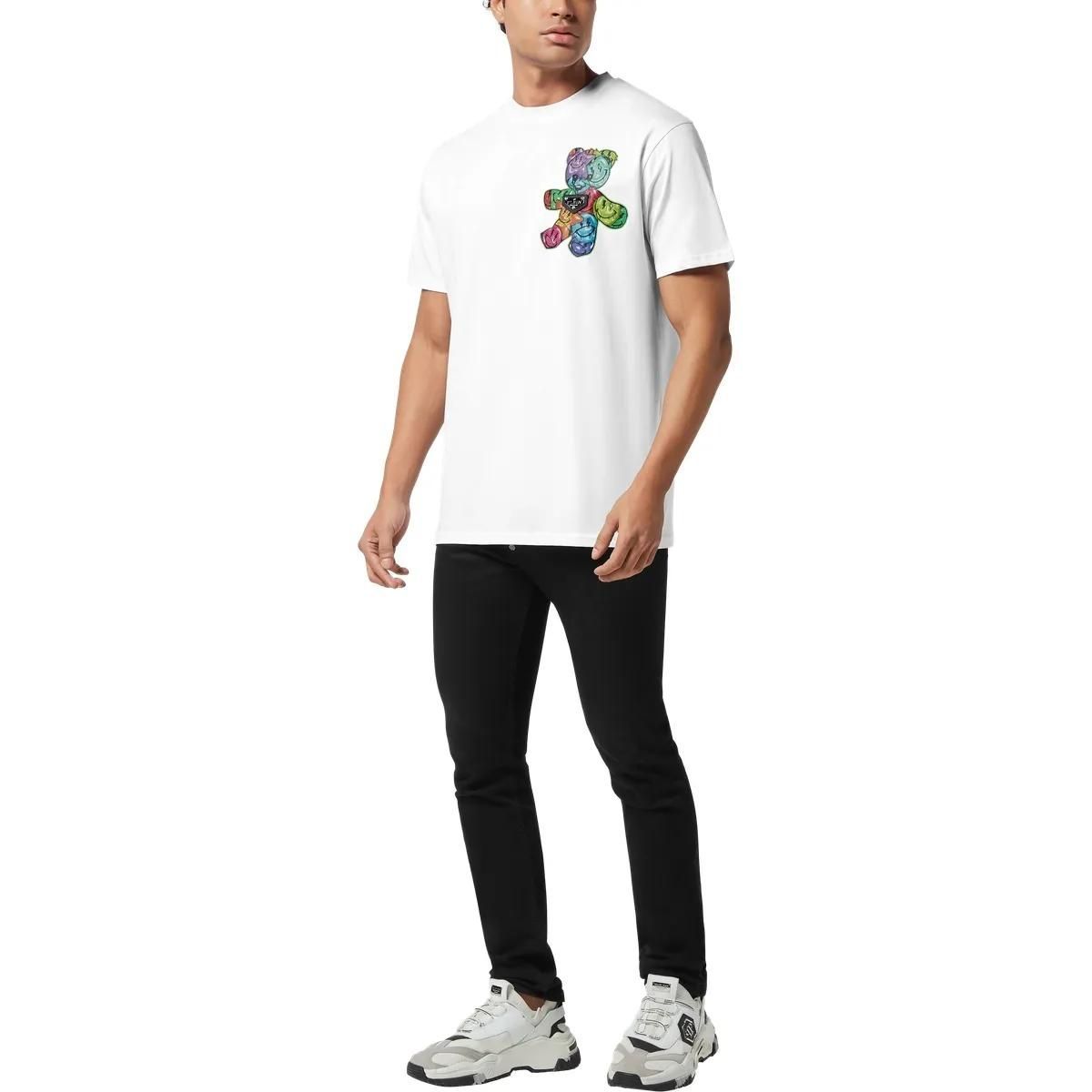 T-Shirt mit Teddy-Print und Rundhalsausschnitt