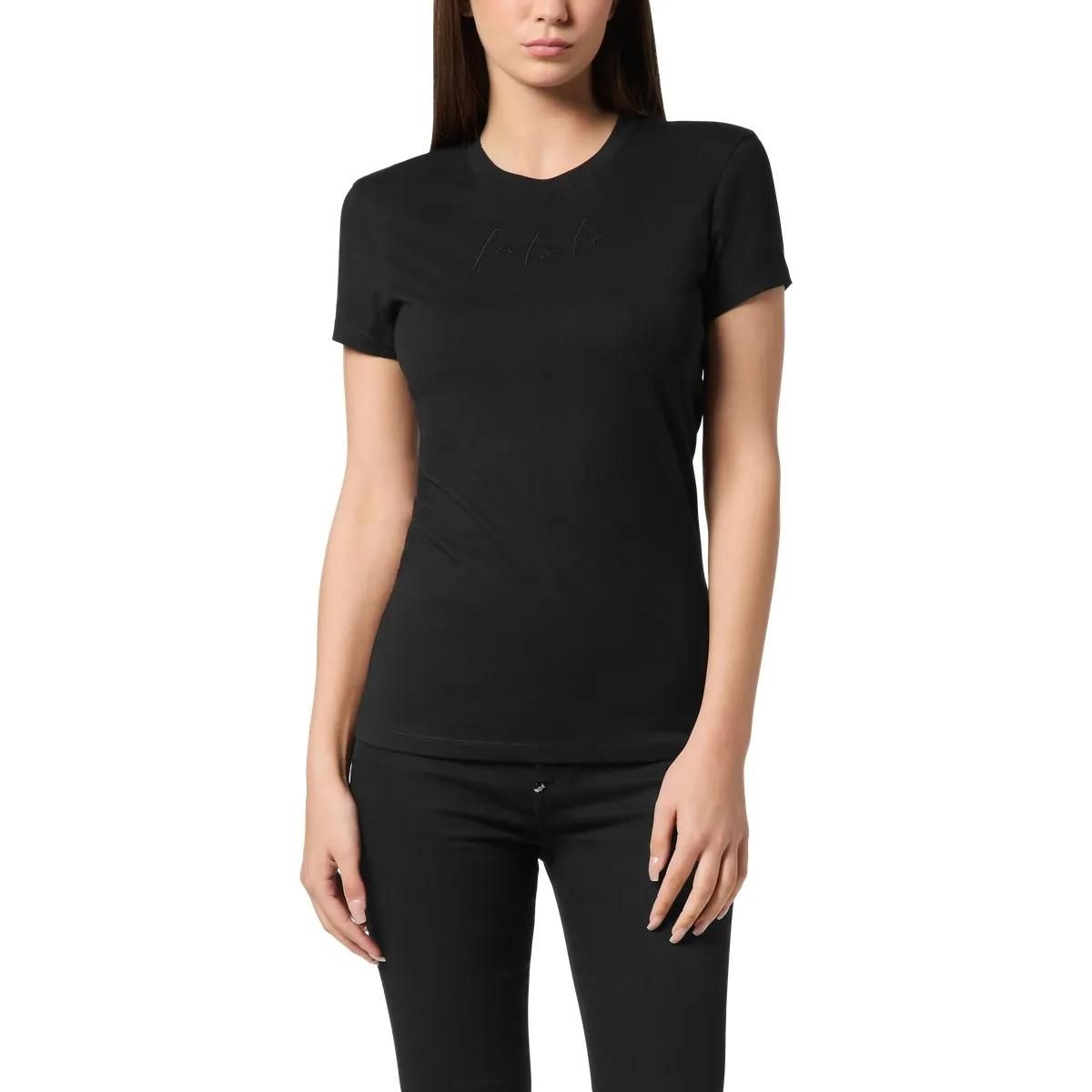 Klassisches Baumwoll-T-Shirt mit Rundhalsausschnitt