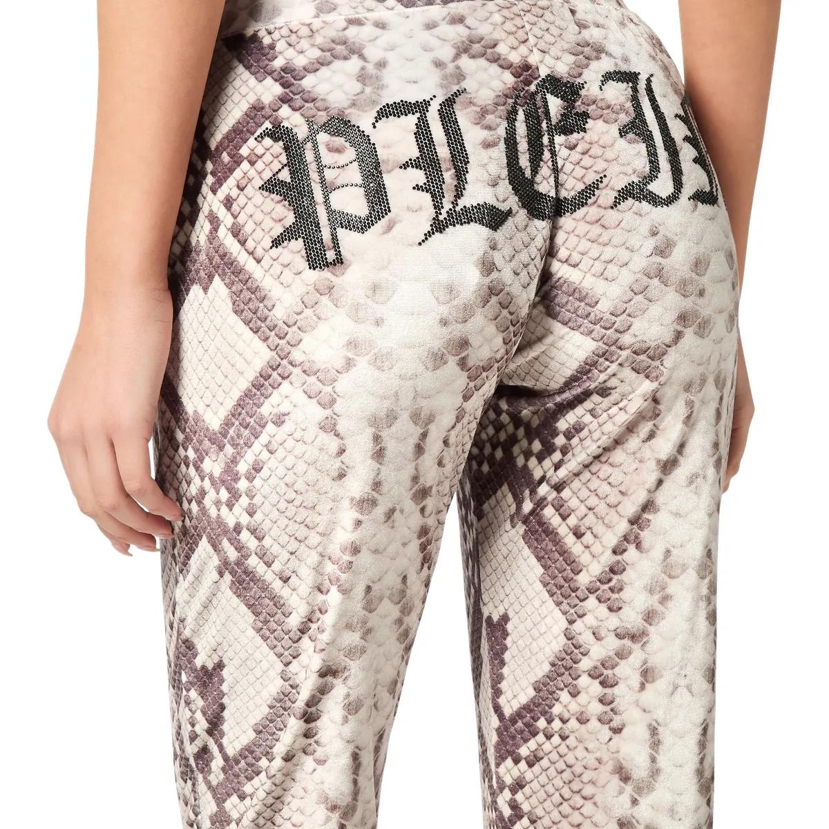 Jogginghose mit Schlangenmuster und Kordelzug